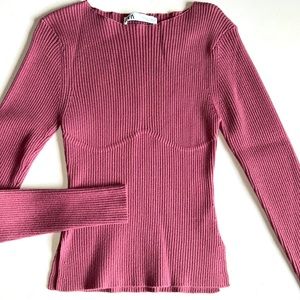 ZARA mauve Sweater